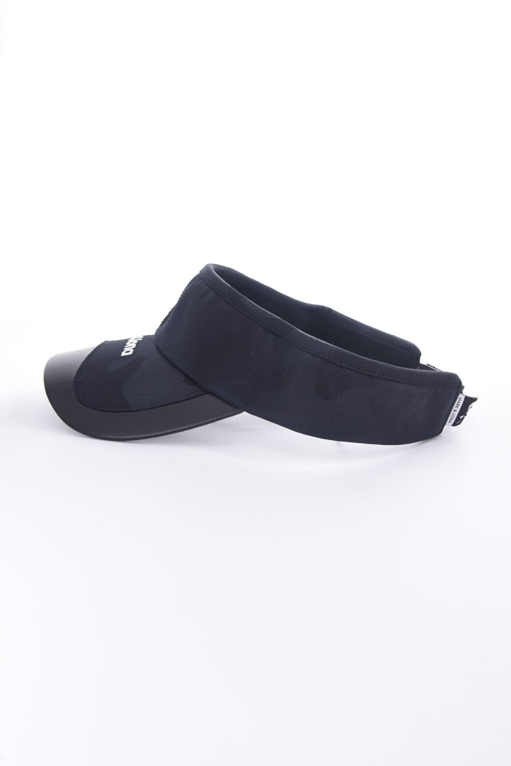 GAUGE CRYSTAL ICON VISOR / オリジナルカモジャカード 異素材切り替え サンバイザー (ブラック)