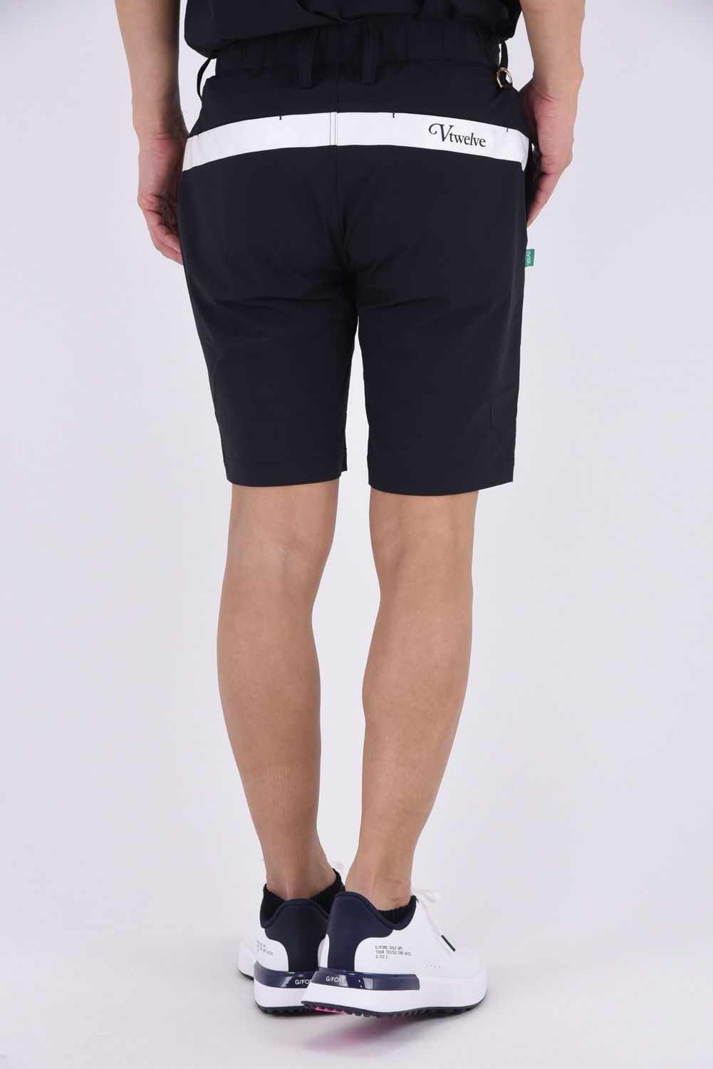 【26SS】 OZ SHORTS / ストレッチナイロン バックロゴライン ショートパンツ (ブラック)