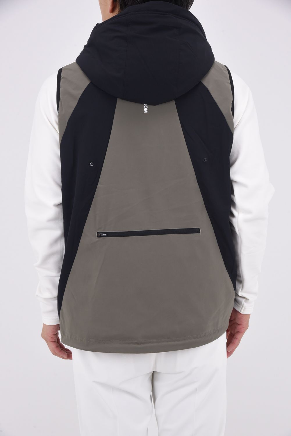 【25AW】 OCTA DETACHABLE 2WAY BLOUSON / 撥水ストレッチナイロン 2WAYジップアップブルゾン (ブラック/グレー)