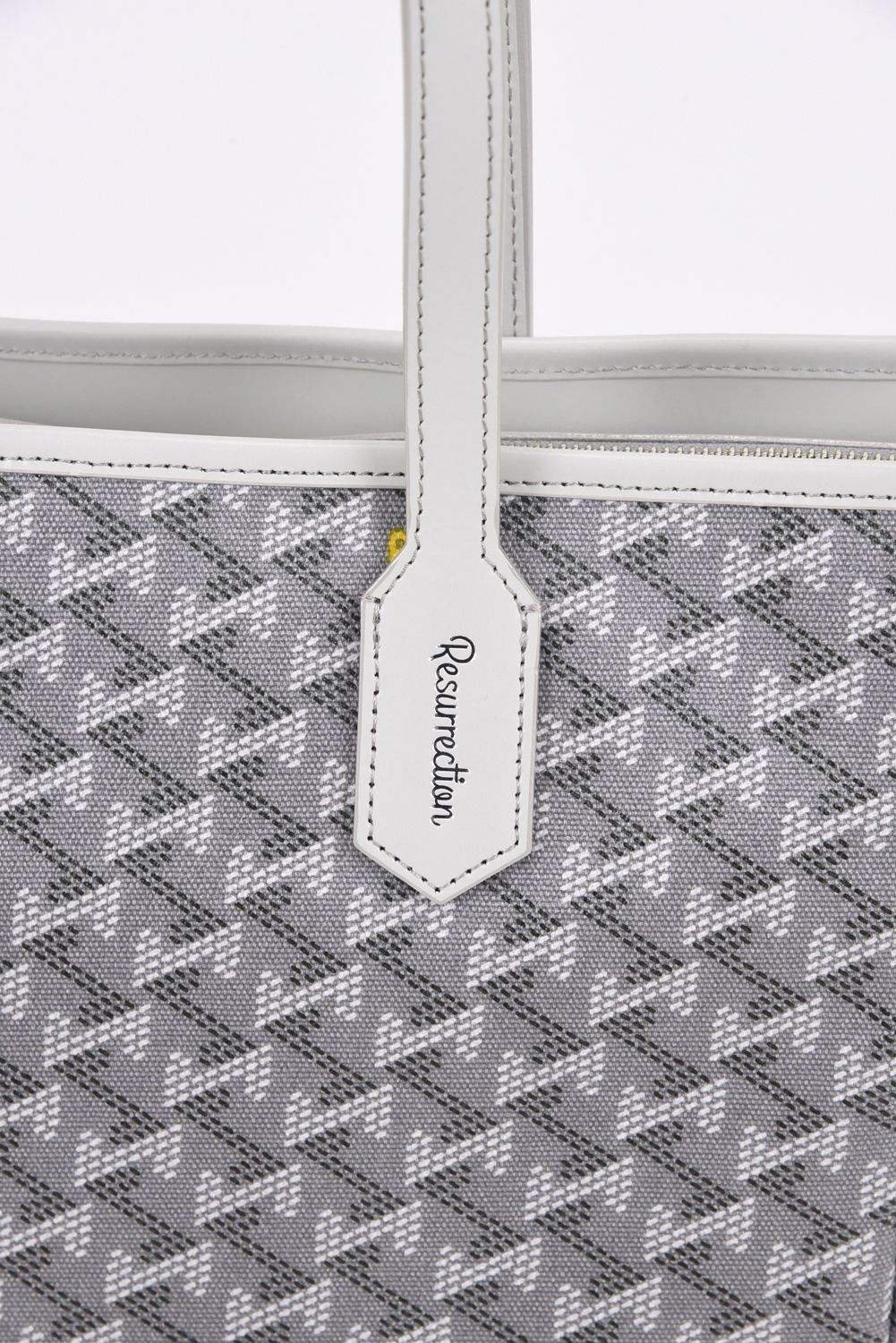 LANIUS BIZ (ラニウス ビズ) / ブランドオリジナルテキスタイル ビジネストートバッグ (シルバーグレー)*