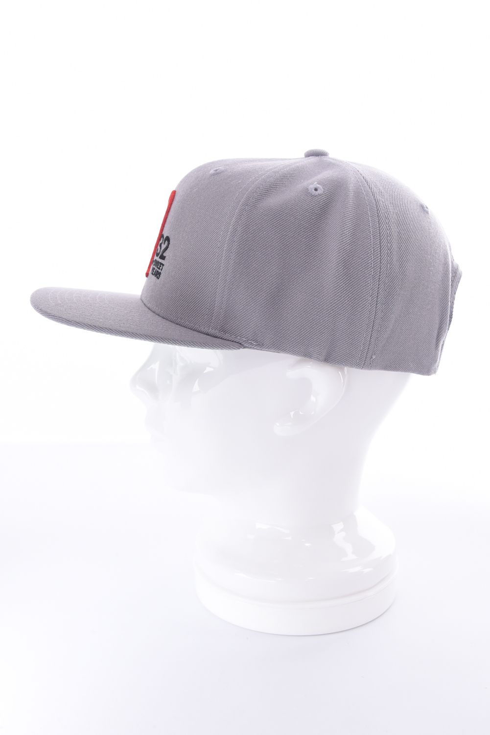 【26SS】 HEART MIX LOGO SNAPBACK CAP / ブランドロゴ刺繍 スナップバック フラットキャップ (グレー)