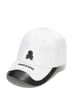 GAUGE CRYSTAL ICON CAP / オリジナルカモジャカード 異素材切り替え ベースボールキャップ (ホワイト)