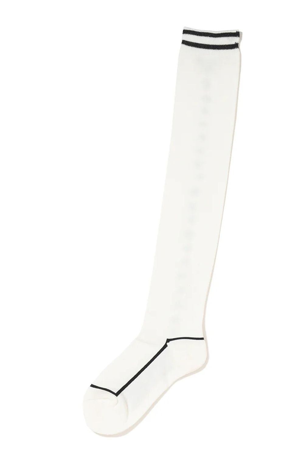 【26SS】【CODE COLLECTION】【レディース】 TOSX / ジャパンメイド レターグラフィック オーバーニーソックス (ホワイト)