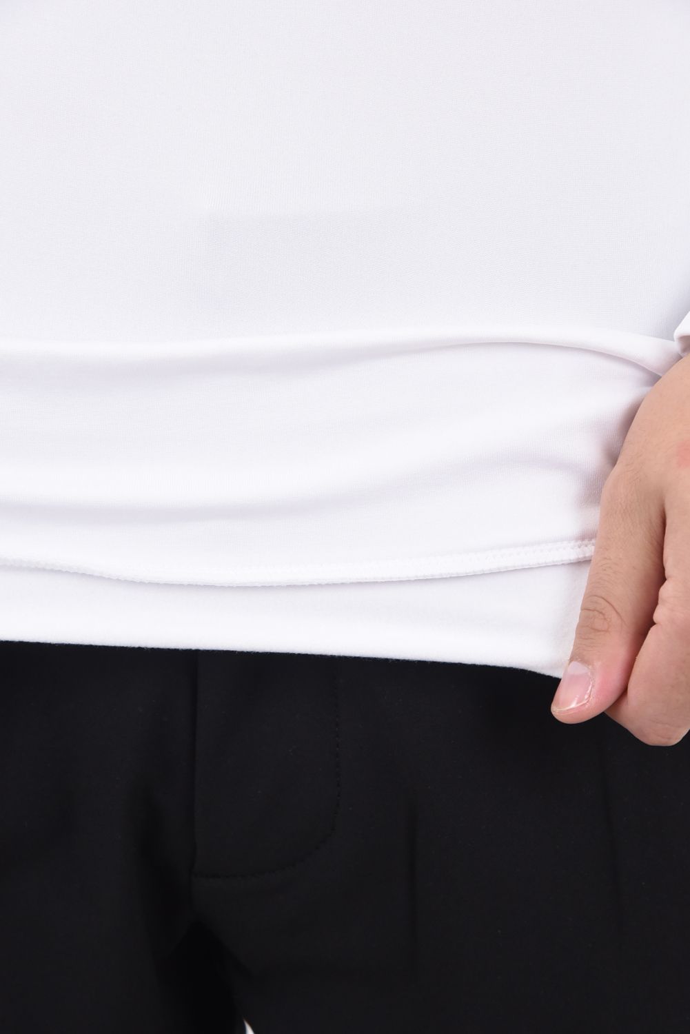 BACK BIG LOGO HIGH NECK T-SHIRTS / ロゴ ハイネック Tシャツ ホワイト