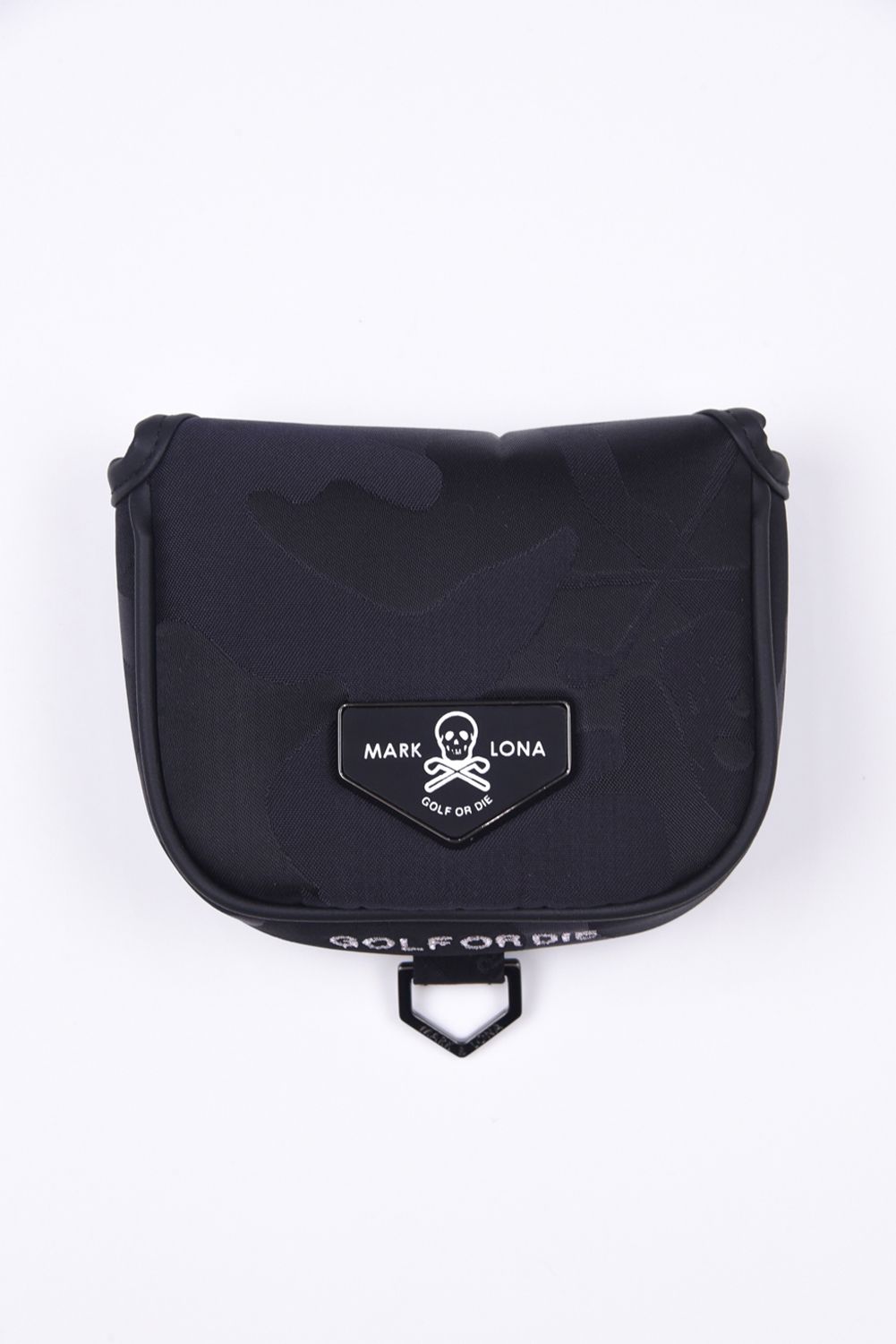 PREMIUM GAUGE MALLET COVER / コーデュラナイロン レザーパイピング オリジナルカモジャカード マレットタイプ パターカバー (ブラック)