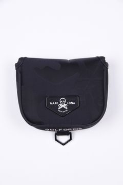 PREMIUM GAUGE MALLET COVER / コーデュラナイロン レザーパイピング オリジナルカモジャカード マレットタイプ パターカバー (ブラック)