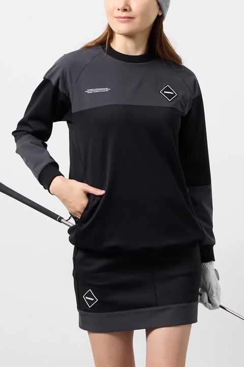 【26AW】 【レディース】 FLEECE COMBINATION PULLOVER / フリースコンビネーション プルオーバー (ブラック)