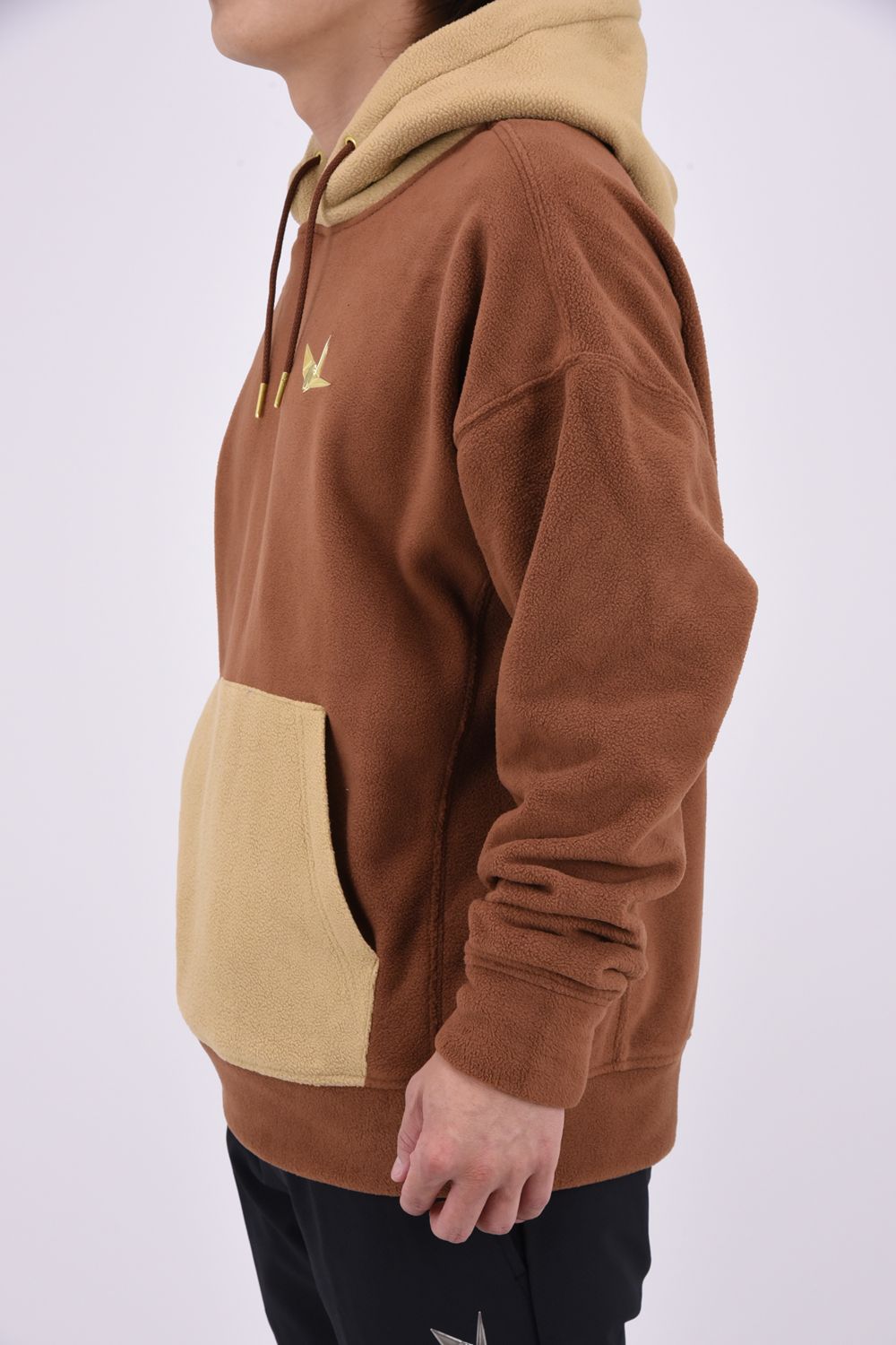 【26AW】 Fleece Hoodie / ツートーン フリースパーカー (ブラウン)