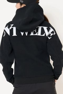 【26AW】【レディース】 BACK AWA PARKA / バックロゴ プルオーバーフーディー (ブラック)