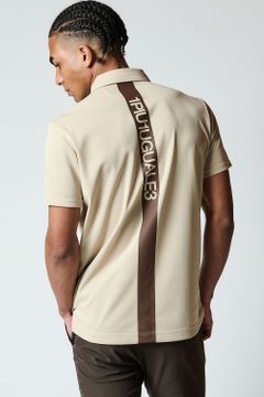 BACK TAPE LOGO S/S POLO / アイコンロゴ バックテープロゴ 鹿の子ポロシャツ ベージュ