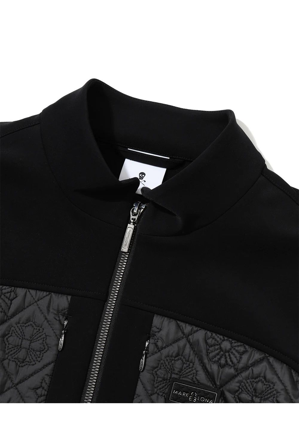 【26AW】 OBLIVION STRETCH HYBRID JACKET / モノグラムキルティング ボンディング素材 ハイブリッドジャケット (ブラック)