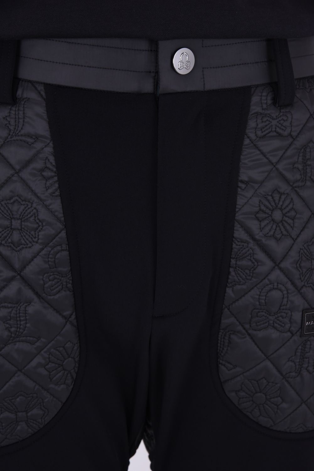 【26AW】 OBLIVION STRETCH HYBRID PANTS / モノグラムキルティング ボンディング素材 ハイブリッドパンツ (ブラック)