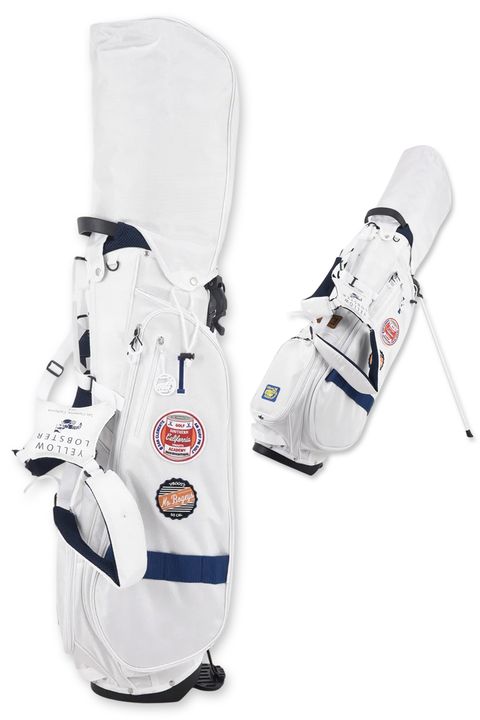 【数量限定生産】 STAND CADDY BAG /  オリジナルワッペン スタンド式キャディバッグ (ホワイト)
