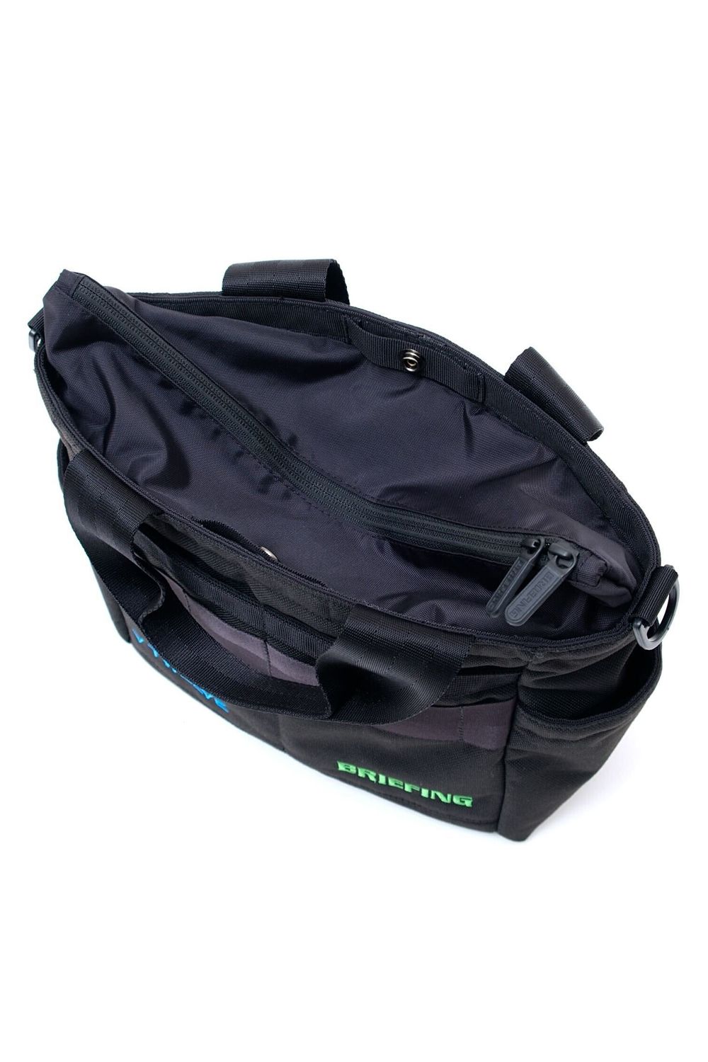 BG12 CART BAG / BRIEFINGコラボ ブランドロゴ刺繍 カートバッグ (ブラック)