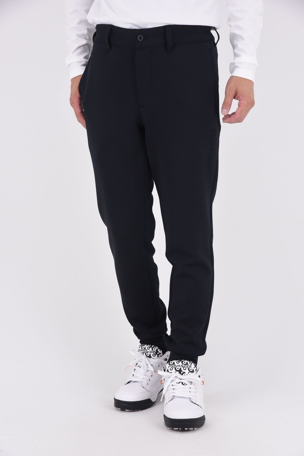 【25AW】 MEN'S 3D LOGO JOGGER PANTS / 3Dロゴ ストレッチジャージ ジョガーパンツ (ブラック)