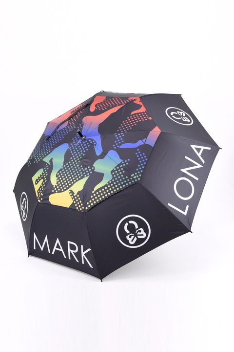 【26AW】 SHELTER CANOPY UMBRELLA / レインボーカモ 自動オープン機能 UVカット 大型アンブレラ (ブラック)