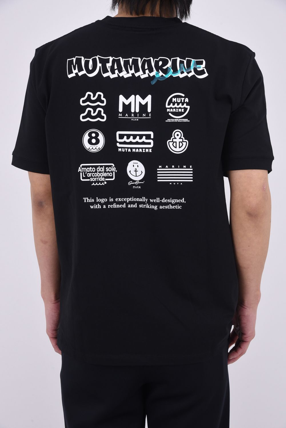 【26SS】 MULTI LOGO STRETCH T-SHIRTS / マルチロゴプリント Tシャツ (ブラック)