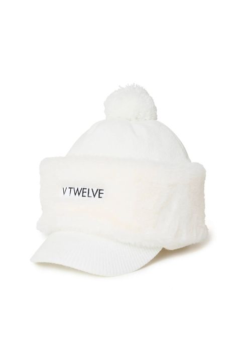 SEP KNIT CAP / ファーネックウォーマー&ニットキャップ セット (ホワイト)