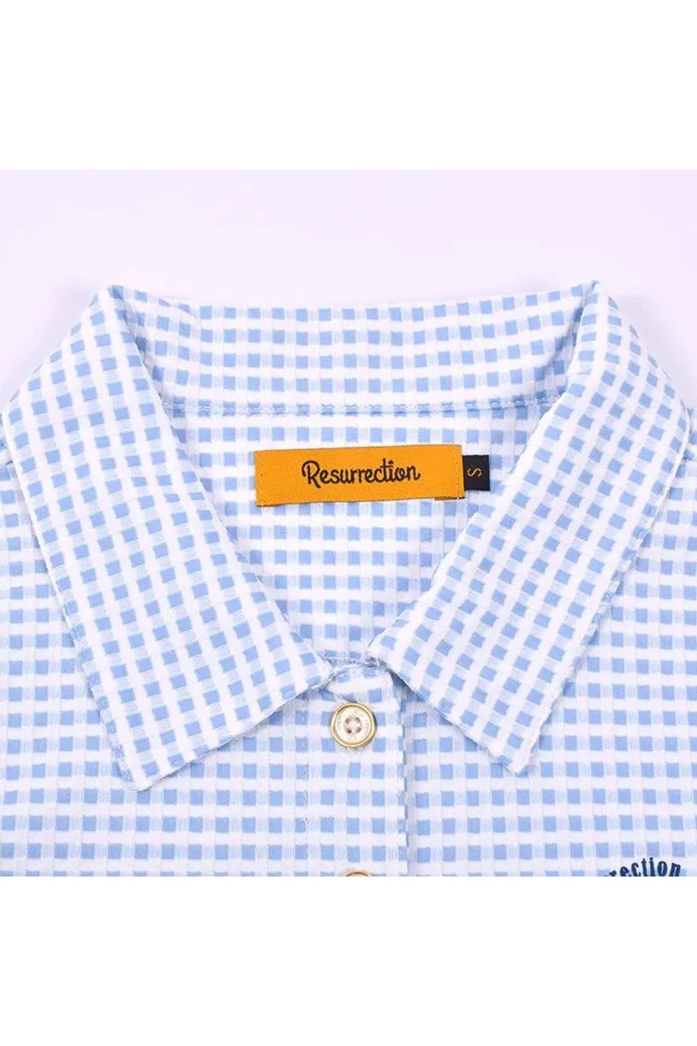 【26SS】【レディース】 GINGHAM CHECK SLEEVELESS POLO / ギンガムチェック ノースリーブ ポロシャツ (サックス)*