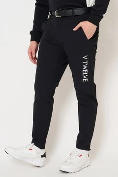 【26AW】 WB PANTS / サイドロゴ ウエストゴム ロングパンツ (ブラック)