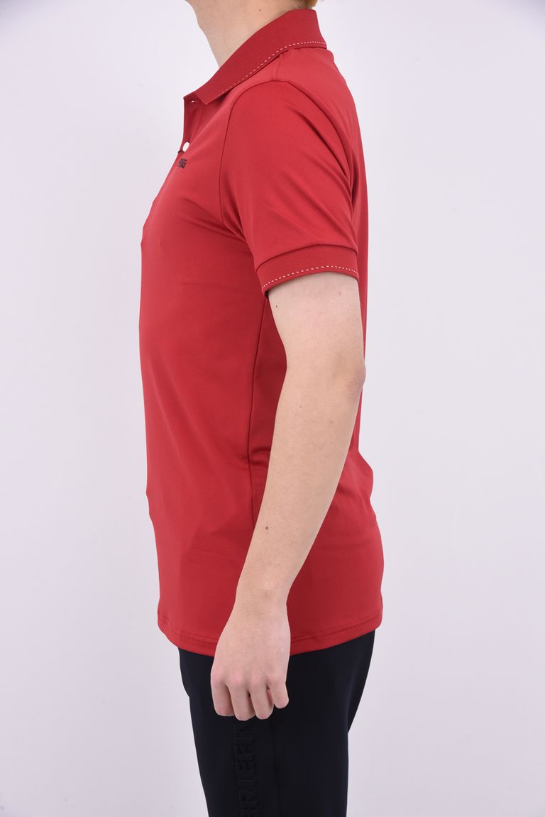 無料発送 CORAGIO フロント刺繍ロゴデザイン ミニマムドット柄ポロシャツ