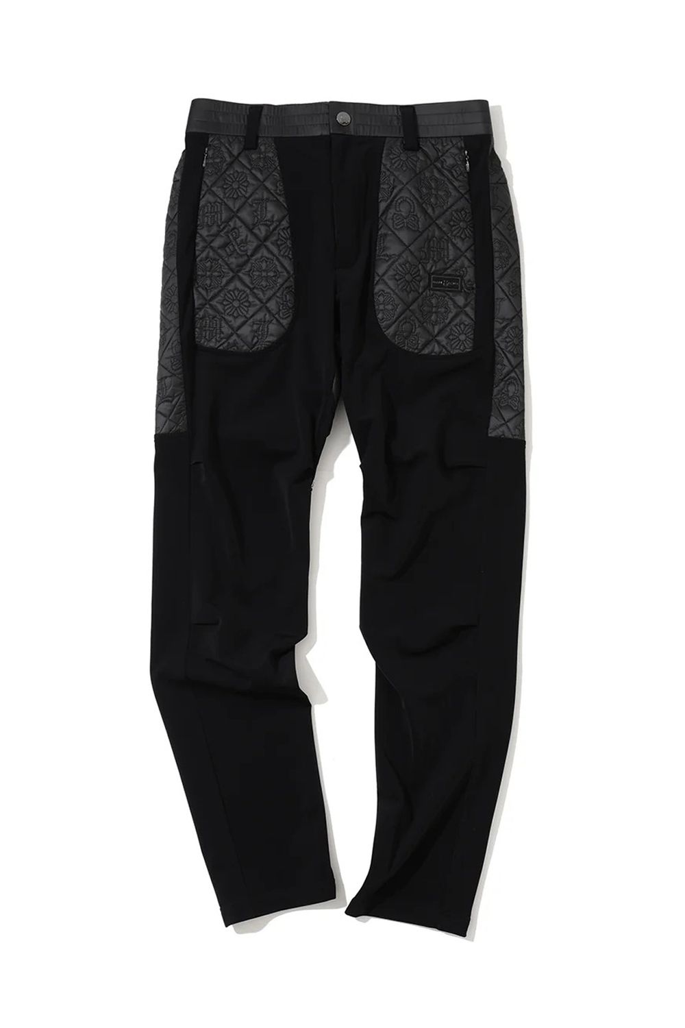 【26AW】 OBLIVION STRETCH HYBRID PANTS / モノグラムキルティング ボンディング素材 ハイブリッドパンツ (ブラック)