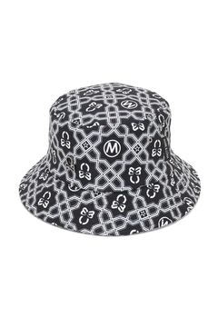 【26SS】 DOMINANT BUCKET HAT / ジオメトリックパターン総柄 バケットハット (ブラック)