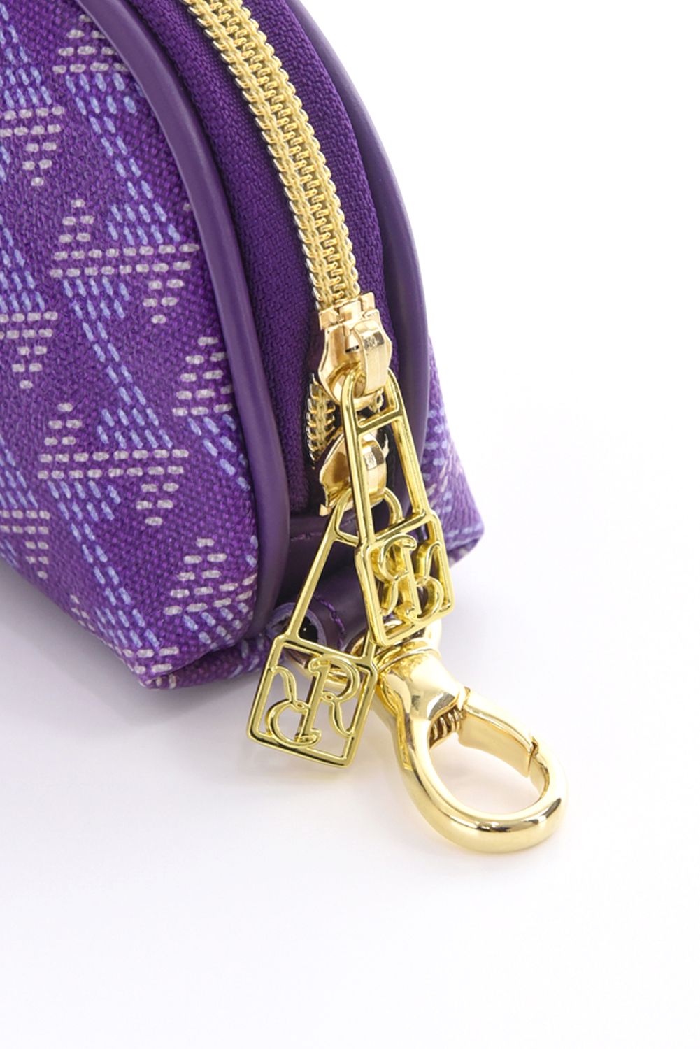 【プレゼント好適品】 KIWI PETIT (キウィ プチ)  / ブランド オリジナルテキスタイル プチ ポーチ (ロイヤルパープル)