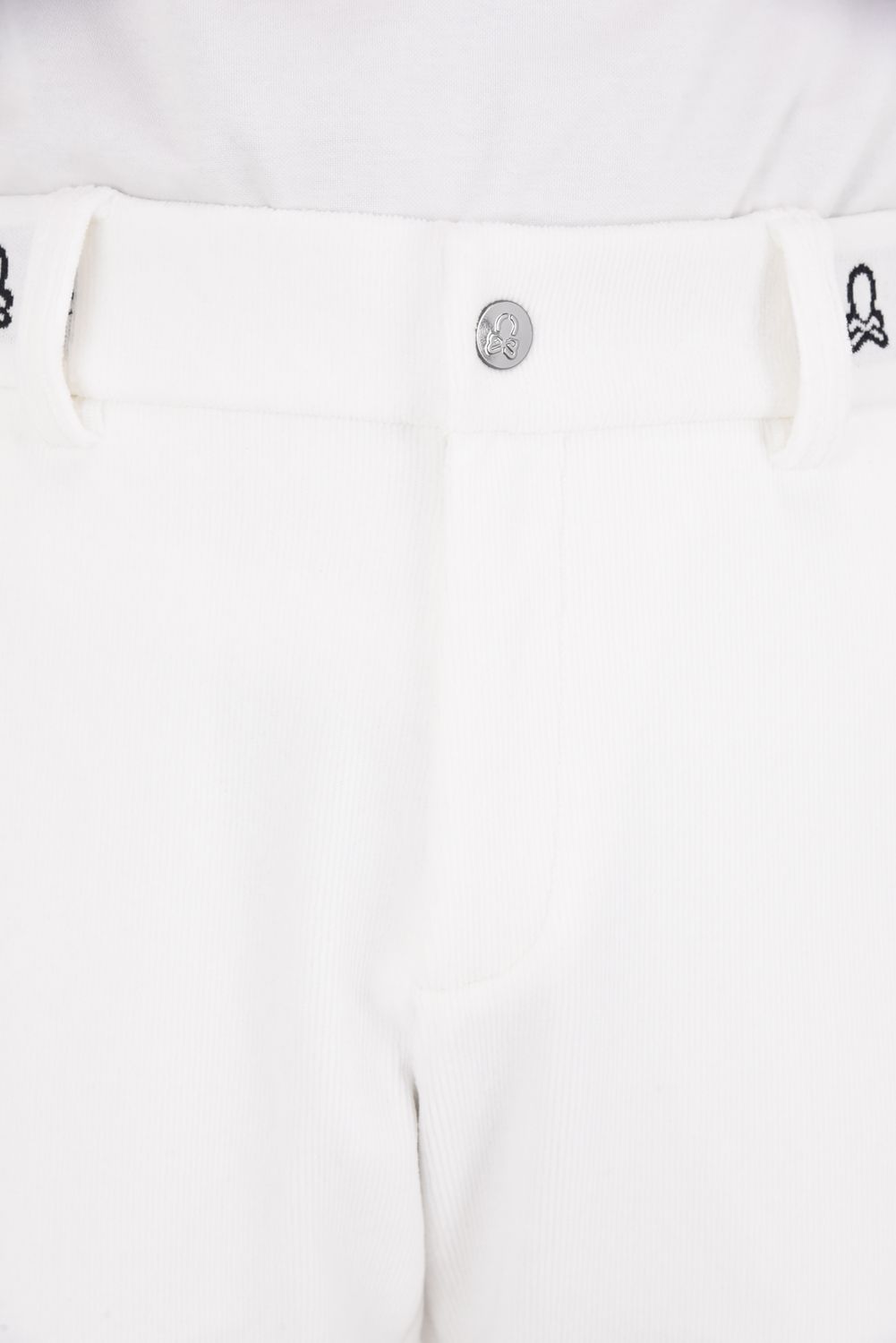 【2025AW 木村拓哉さん着用 VOL.3】  SVASTIKA TRACK PANTS / コーデュロイジャージー クロスモチーフ刺繍 トラックパンツ (オフホワイト)