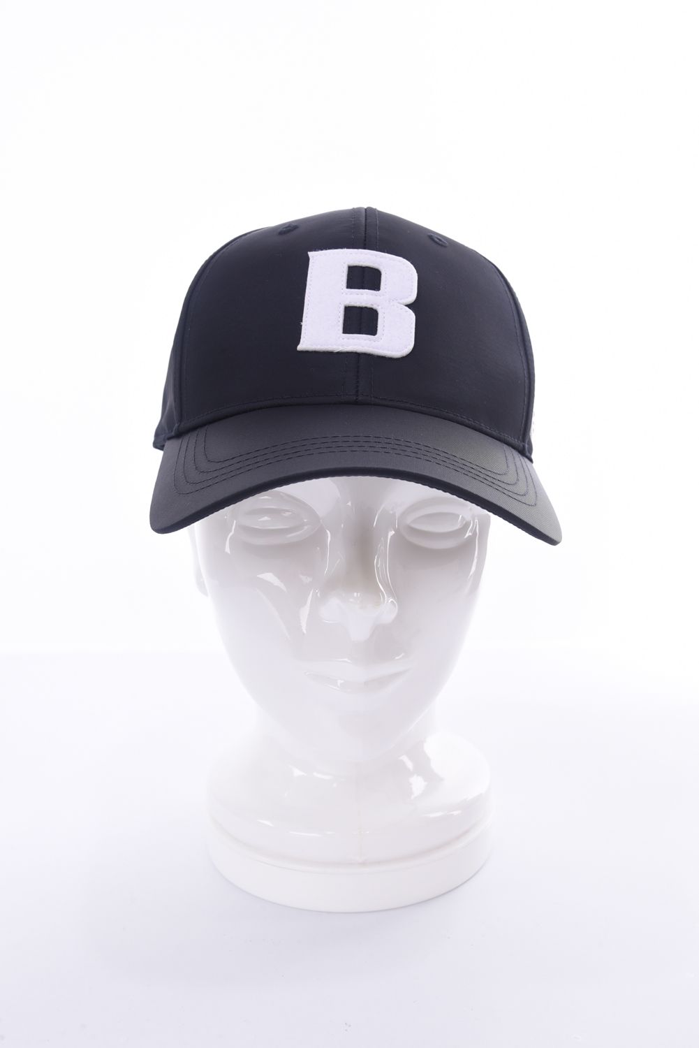 MENS TWILL INITIAL CAP / イニシャル ワッペン キャップ (ブラック)