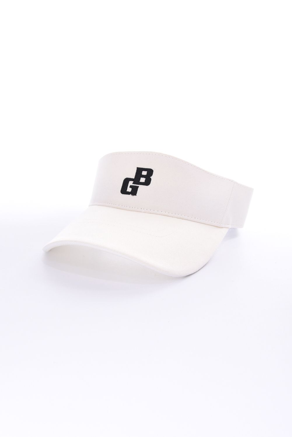【26AW】 MEN’S SUEDE SMALL BG LOGO VISOR / スウェード素材 スモールBGロゴ サンバイザー (ホワイト)
