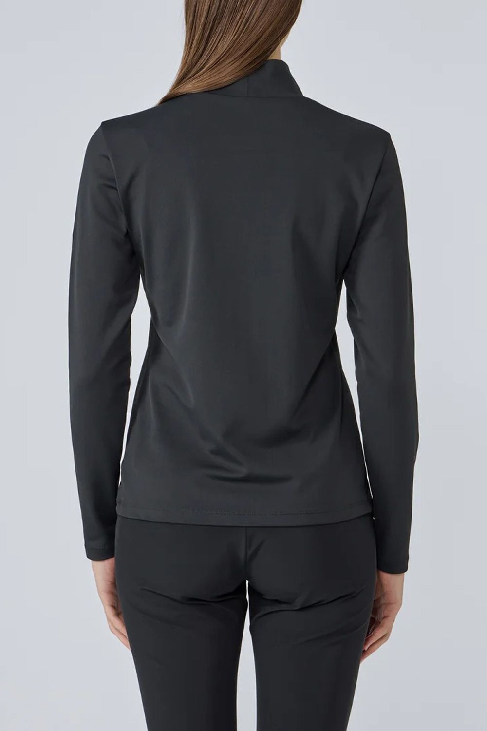 【25AW】【レディース】 防風ベアスムースモックネック長袖シャツ (ブラック)