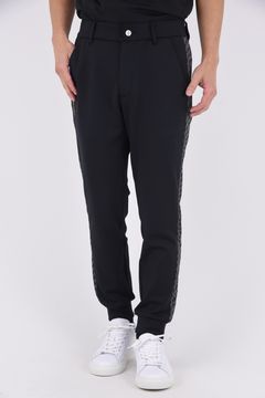 【26SS】 GM SIDE LINE RIB PANTS / モノトーンシリーズ サイドライン リブパンツ (ブラック)*
