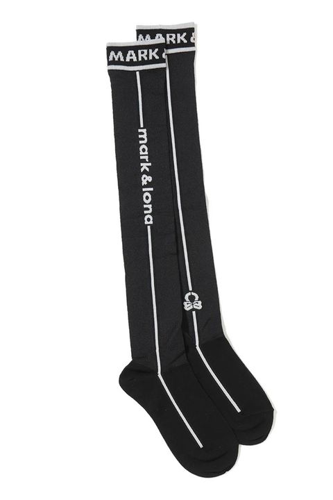 【26SS】【レディース】 ML SHEER OVER KNEE SOCKS / サイドライン シースルー ニーソックス (ブラック)