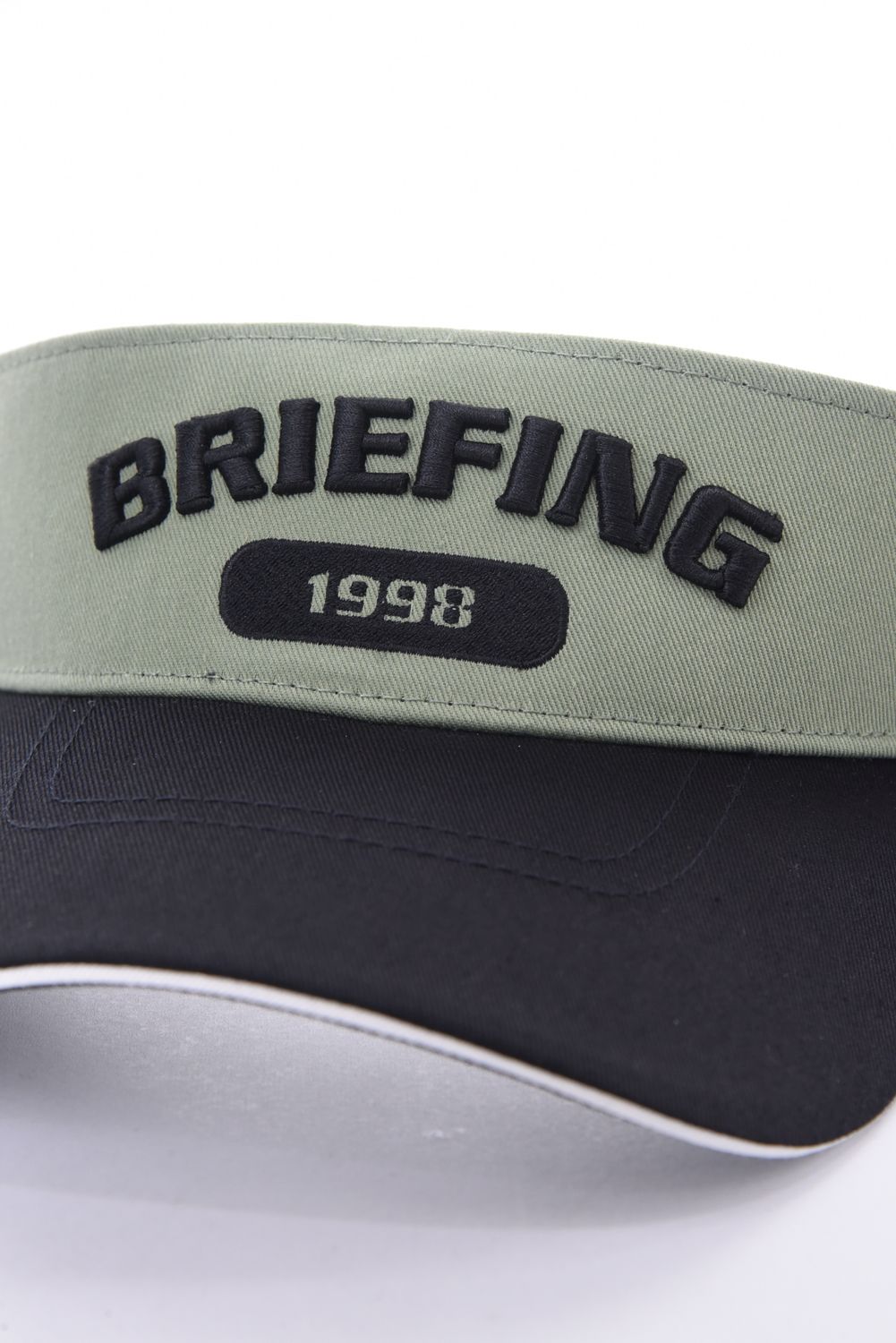 【26SS】 MEN'S COLLEGE LOGO VISOR / カレッジ風ロゴ バイカラー サンバイザー (セージグリーン)