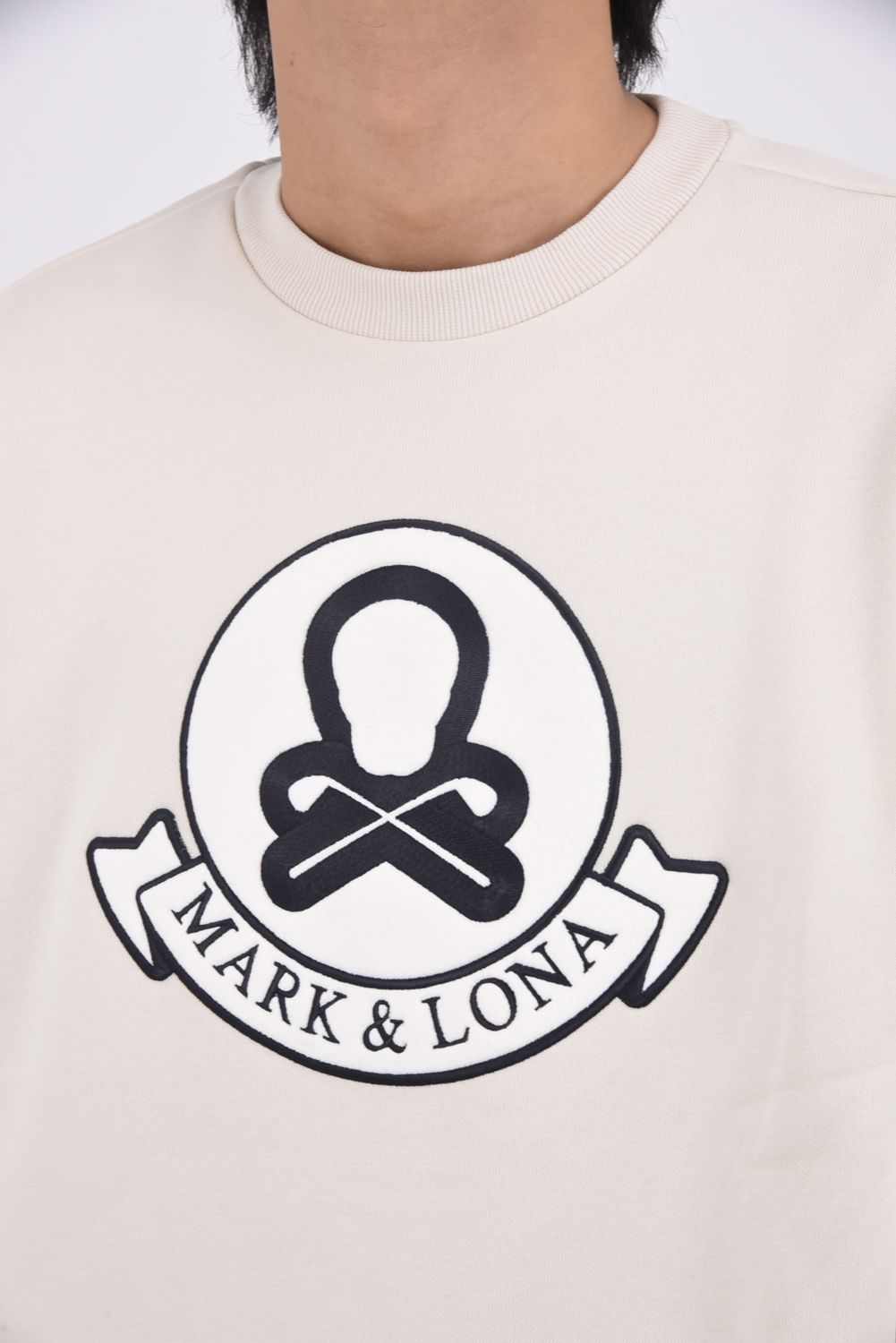 【2025AW】 PULLOVER / 裏フリース スウェット素材 ブランクスカル刺繍 プルオーバー (オフホワイト)