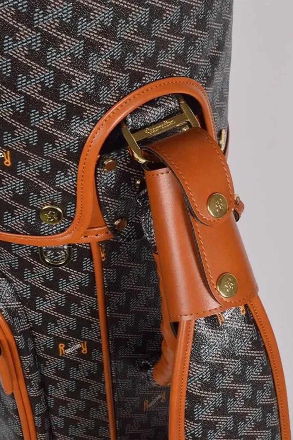 【銀行振込・代金引換不可】【返品・交換不可】【10周年記念カラー】 RALLINA  No.3 (ラリーナ) / ブランドオリジナルテキスタイル カートタイプ キャディバッグ (クラシックブラック)*