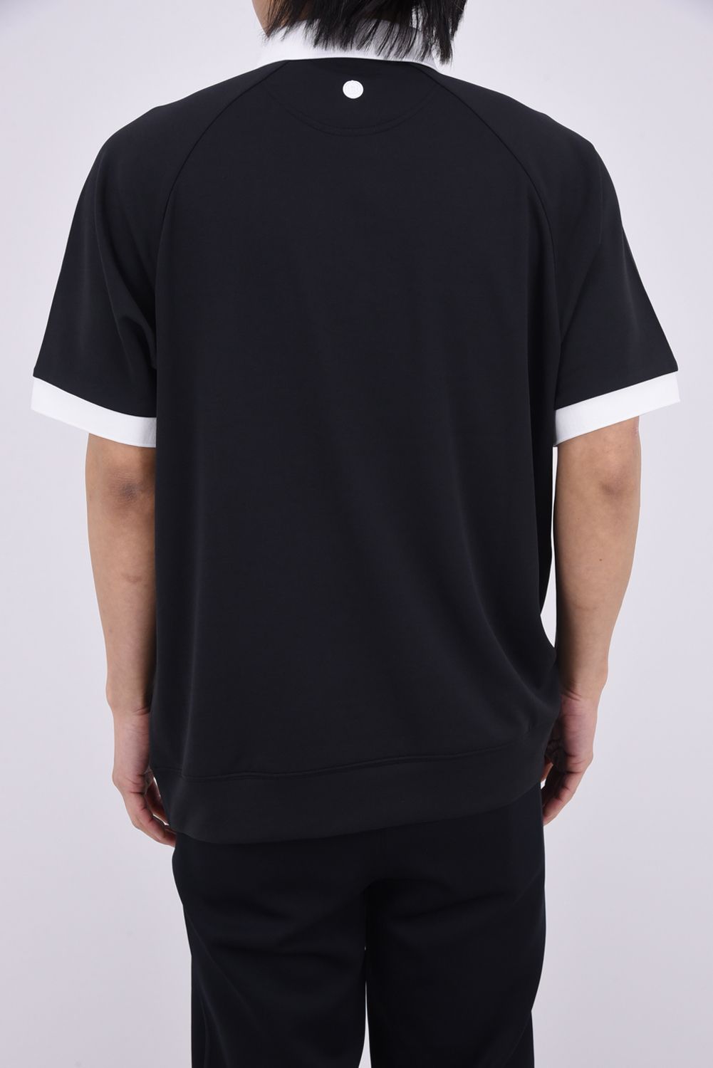 【26SS】 MEN’S COLLEGE LOGO POLO RF / カレッジロゴ リラックスフィット ポロシャツ (ブラック)