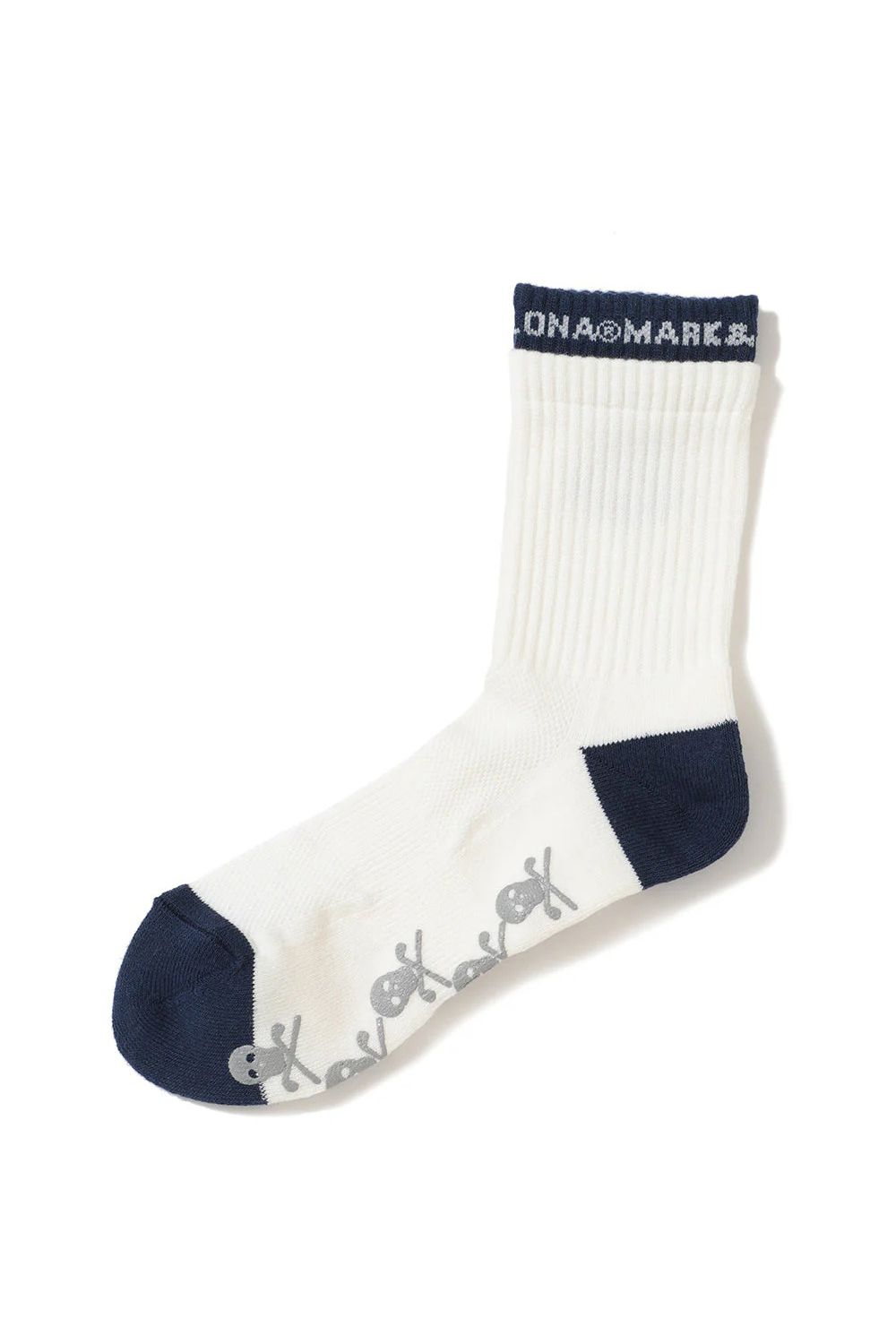 MARK&LONA - LAYERED ARCH FIT CREW SOCKS / レイヤード風 バイ