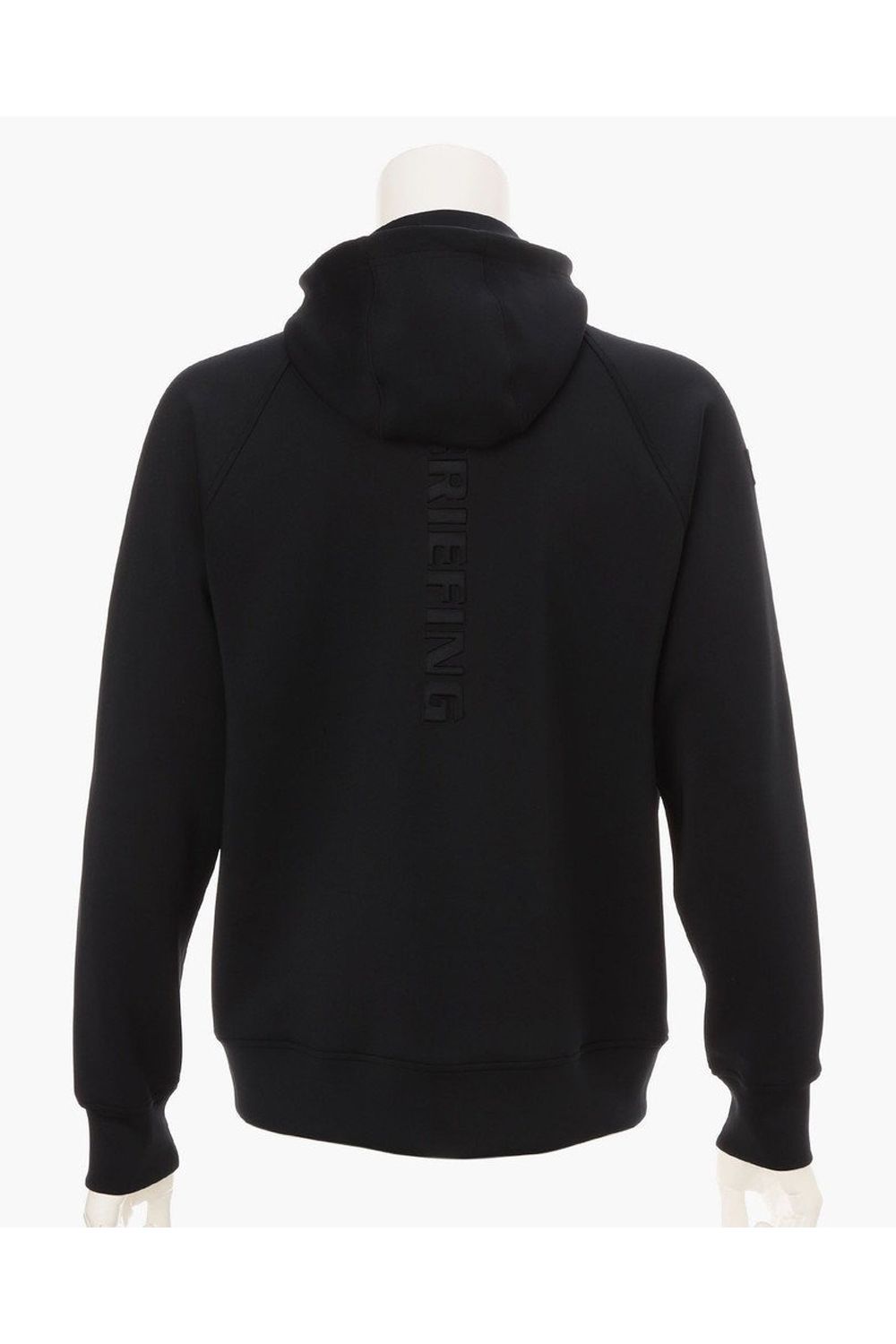 【26SS】 MEN'S 3D LOGO PARKA / 3Dエンボスロゴ ストレッチジャージ ジップアップパーカー (ブラック)