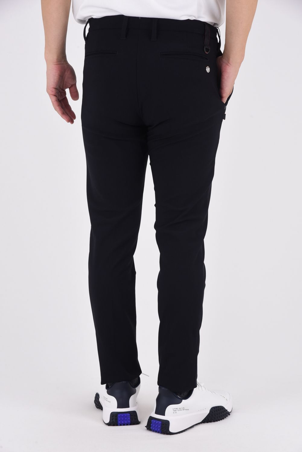 MENS BASIC PANTS BBG241 / ベーシック スリムパンツ (ブラック)