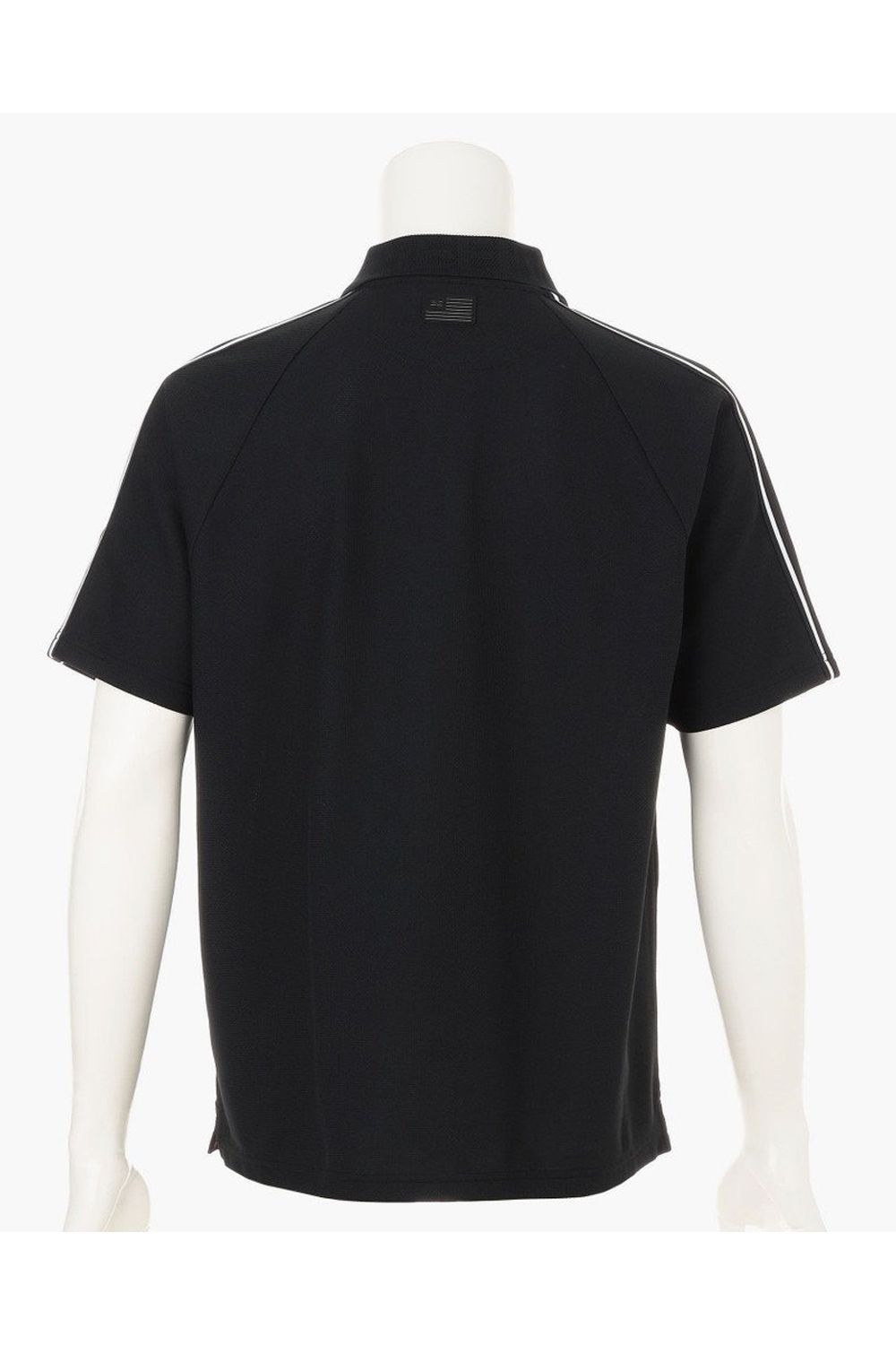 【26SS】 MEN'S LINE POLO RF / カノコ生地 ラインロゴテープ リラックスフィット ポロシャツ (ブラック)