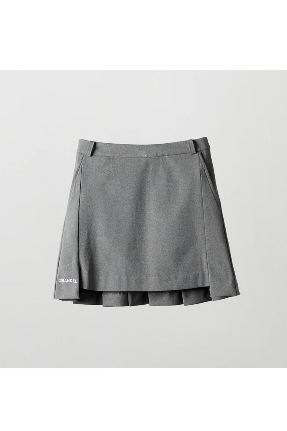 【25AW】【レディース】 BACK SIDE PLEATS SKIRT / バック サイド プリーツスカート (グレー)