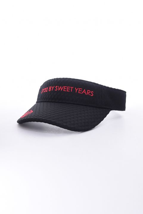 【26SS】 MESH EMB SUN VISOR / メッシュ ロゴ刺繡 サンバイザー (ブラック)