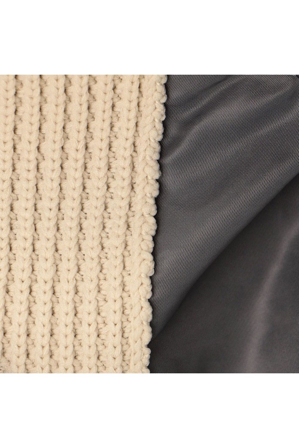 【26AW】【レディース】 WOMEN’S WINDBLOCK DOCKING RIB KNIT JACKET / 畦編みニット&ナイロンツイル ハイブリッドジャケット (ベージュ)