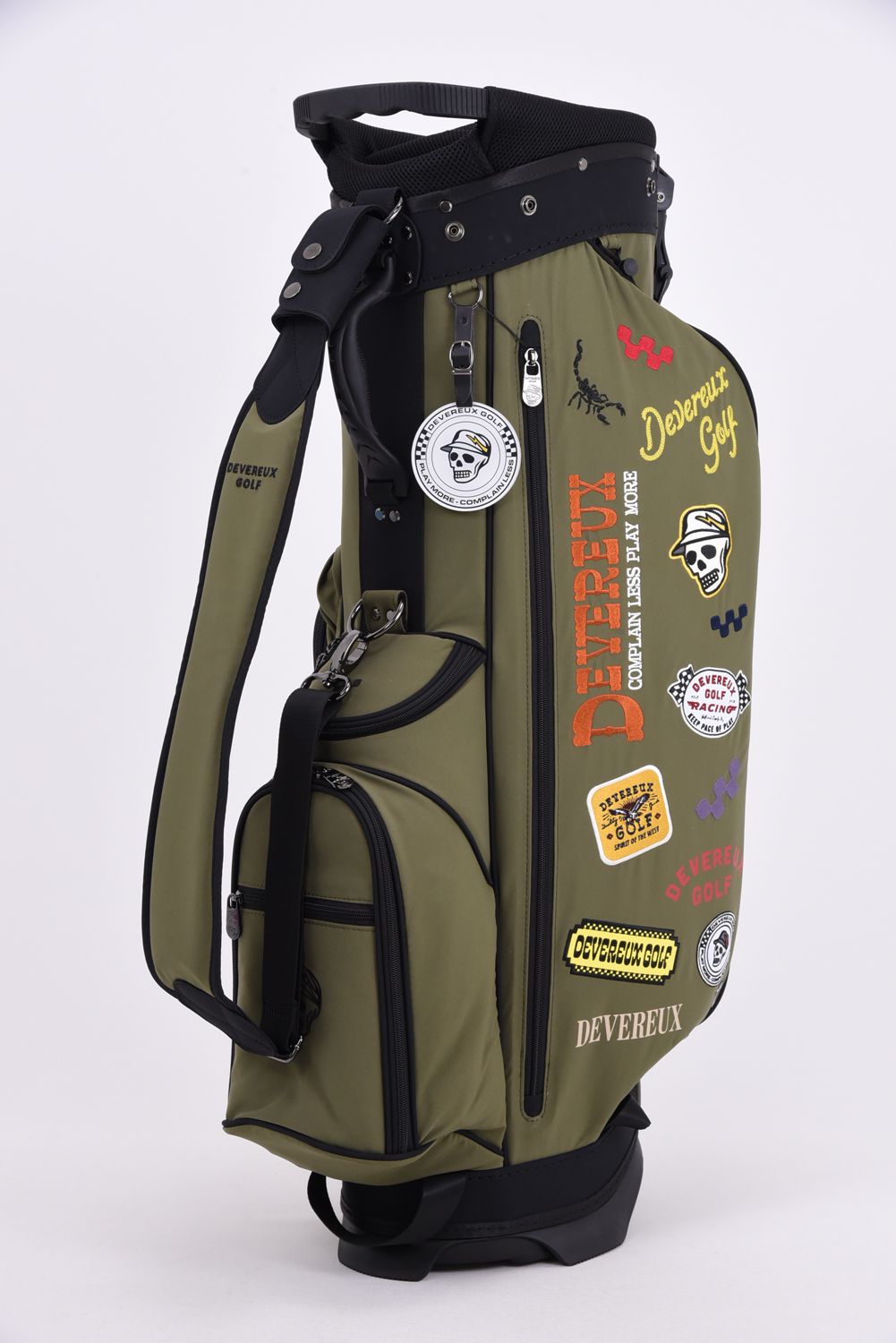 【26AW】 PIONEER TOWN Logo Assorted CADDIE BAG / ロゴアソート スタンドタイプ キャディバッグ (オリーブ)