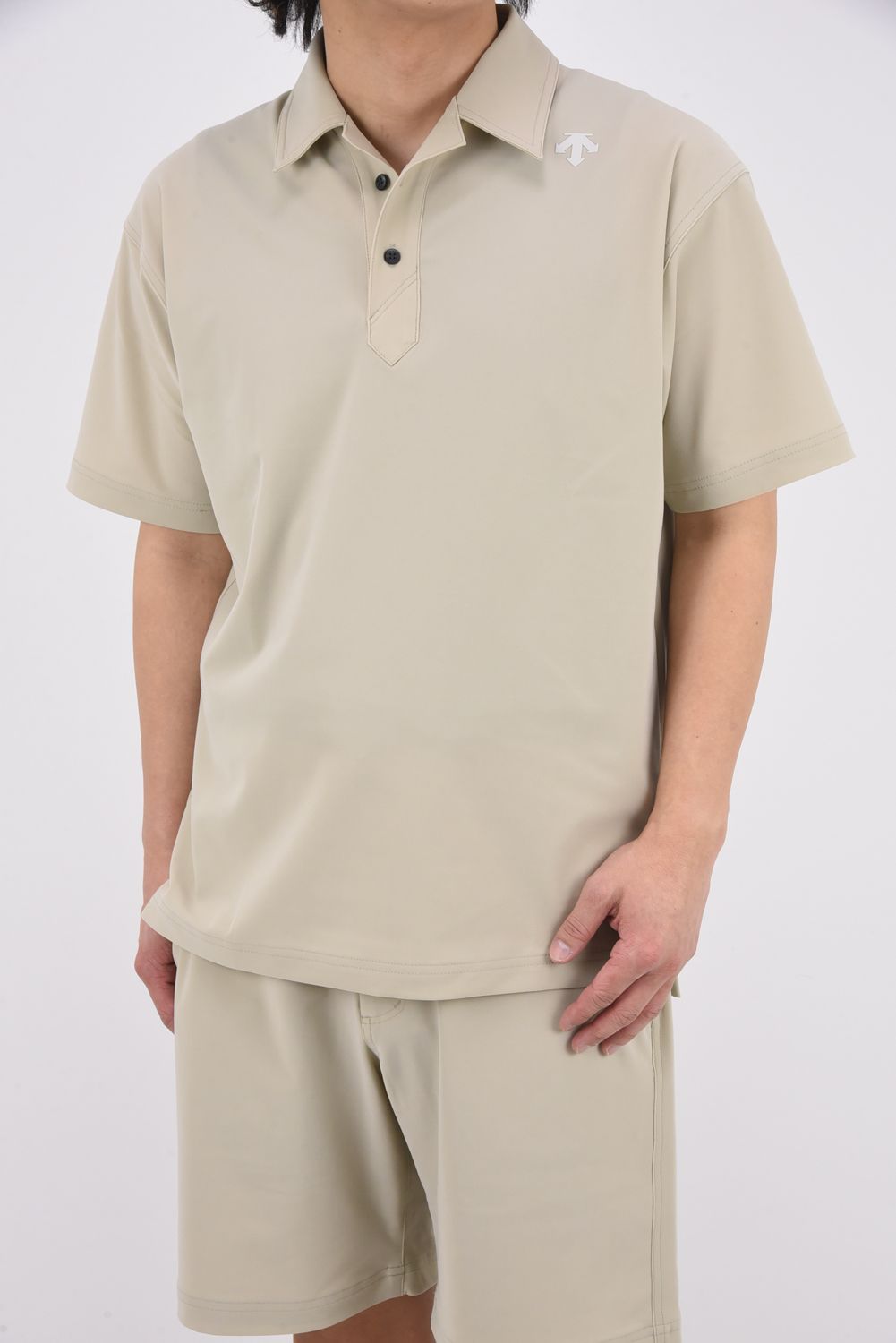 DESCENTE GOLF マスタード ポロシャツスタイル ワンピース