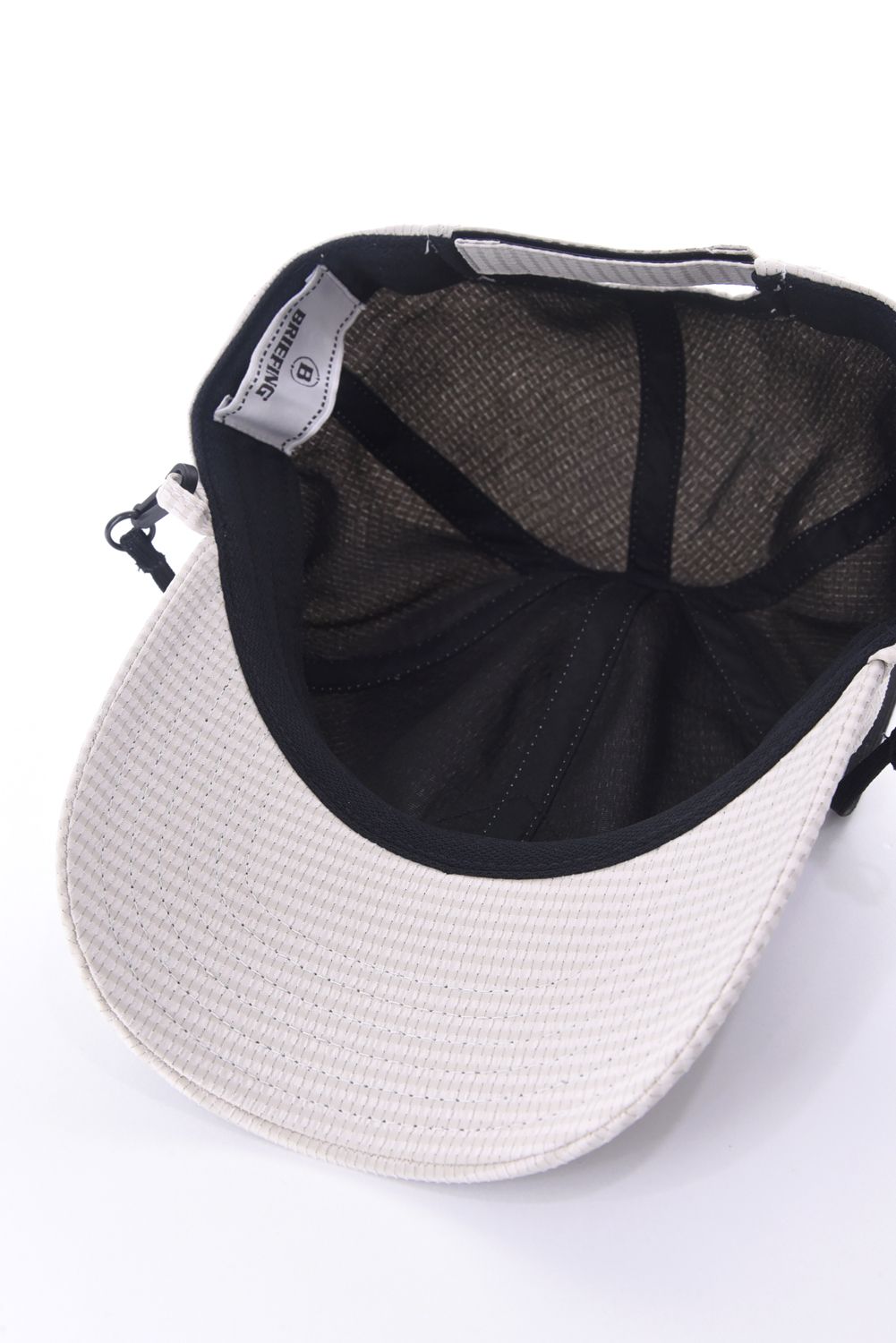 【26SS】【レディース】 WOMEN’S SEERSUCKER CORD STRAP CAP / シアサッカー コードストラップ付き キャップ (ベージュ)