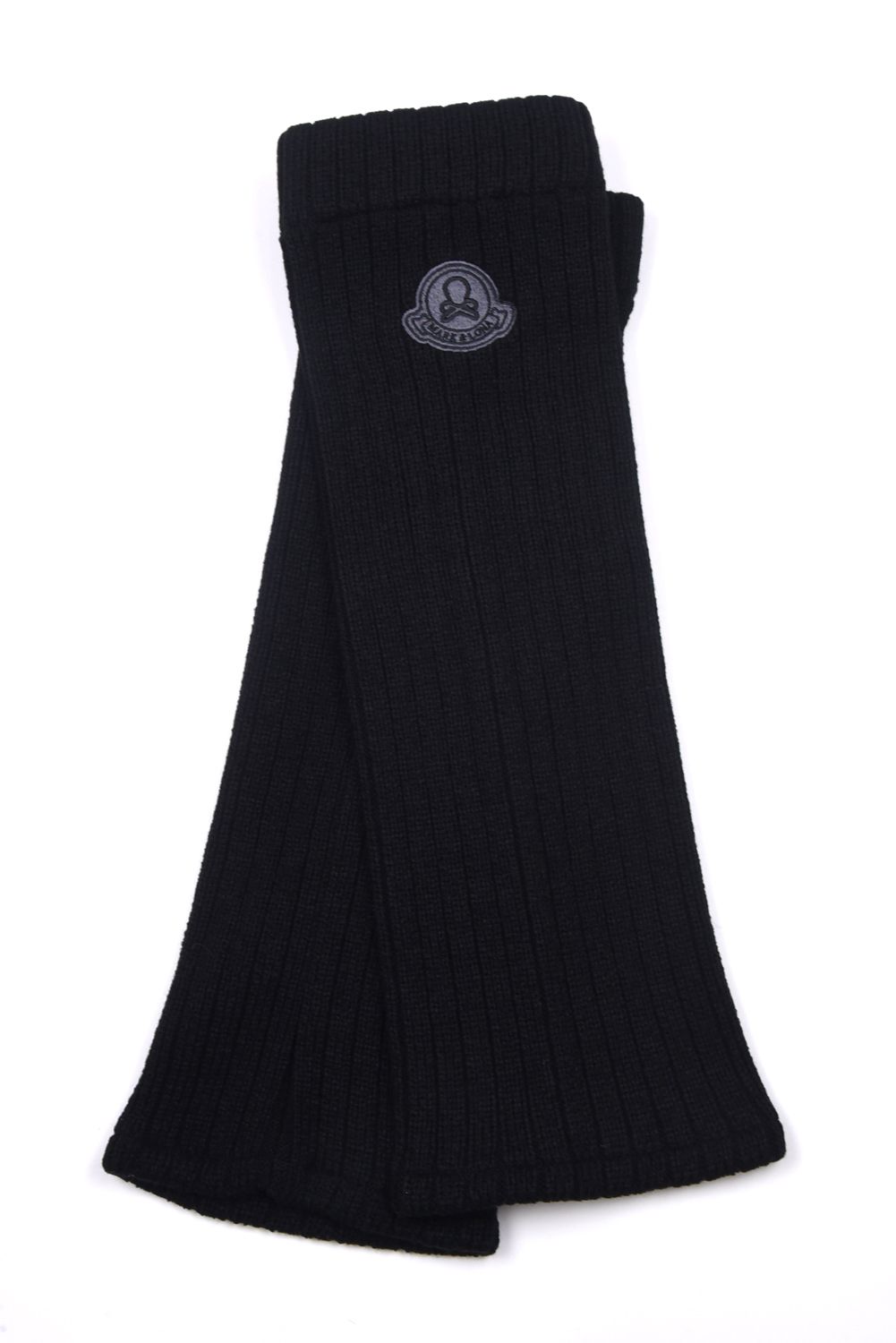 THERMOMIX KNIT LEG WARMERS / ブランドロゴ刺繍 ニットレッグウォーマー (ブラック)