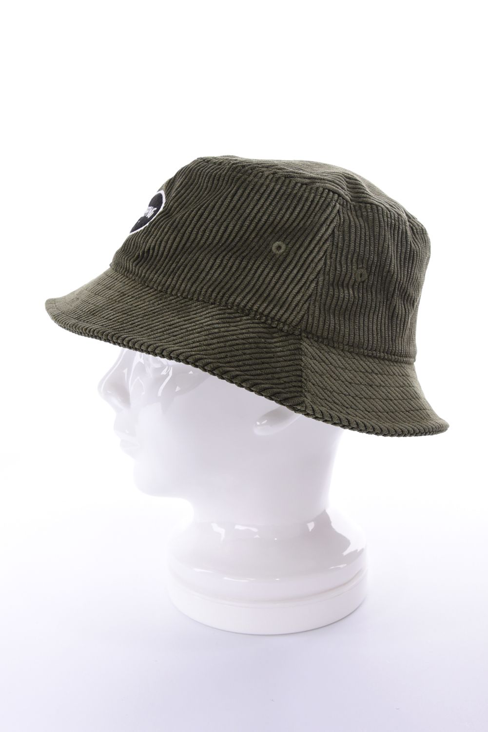【26AW】 MEN’S CORDUROY OVAL HAT / コーデュロイ生地 オーバルロゴワッペン ハット (オリーブ)